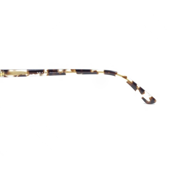 Prada Brown Tortoise Gold Half Frame Eyeglasses Frames 52-17 145 Italy Designer - Picture 9 of 12